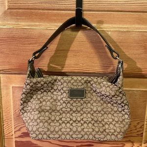 Coach Signature brown mini handbag